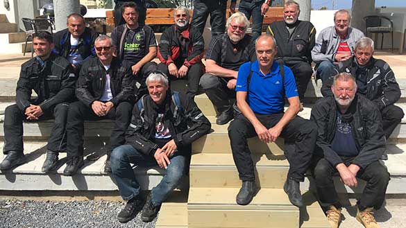 Teilnehmer der Motorradtouren auf Kreta